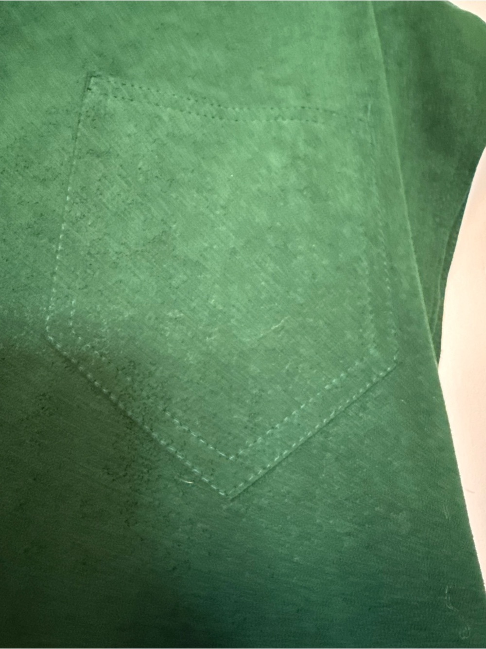 Vintage Forest Green Button-Front Shift Dress - Picture 4 of 14